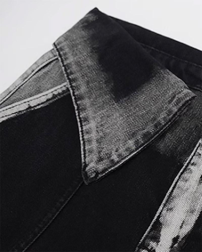 Cuffed Waist Washed Cargo Pants